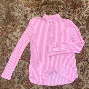 POLO RALPH LAUREN STRIPED OXFORD BUTTON UP MENS M